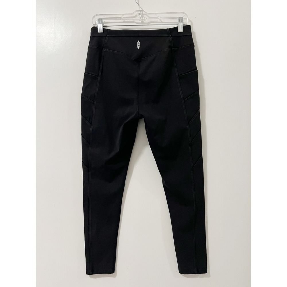 FP Movement Free People Washed Black High Rise Leggings Large 7/8 Crop